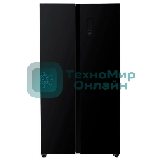 Холодильник Kraft KF-MS4801BI черный двухкамерный, 316/164 л, морозилка сбоку, No Frost, Side-by-Side