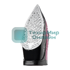 Утюг Galaxy Line GL 6132, розовый с черным, паровой, 2800 Вт, керамическое покрытие EasyGlide, функции: самоочистка, антикапля, антинакипь, указатель максимального уровня воды, индикатор нагрева, вертикальное отпаривание, паровой удар, регулировка подачи пара, защита от перегрева, резервуар для воды 320 мл, подача пара до 60 г/мин, паровой удар до 200 г/мин