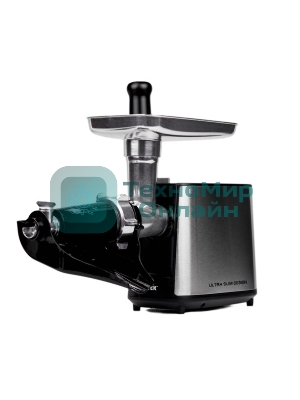 Мясорубка электрическая Centek CT-1617 Juice серебристый, 2000 Вт, 2.0 кг/мин, реверс, защита от перегрузки, насадки - 5