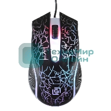 Мышь проводная Oklick 395M SHADOW черный, 1500 dpi, USB, кнопки - 3