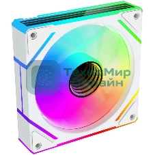 Вентилятор для корпуса Bloody BD-CF120ARGB2 LCD ARGB белый, 120 мм, 1600 об/мин, 26 дБ, 4 pin
