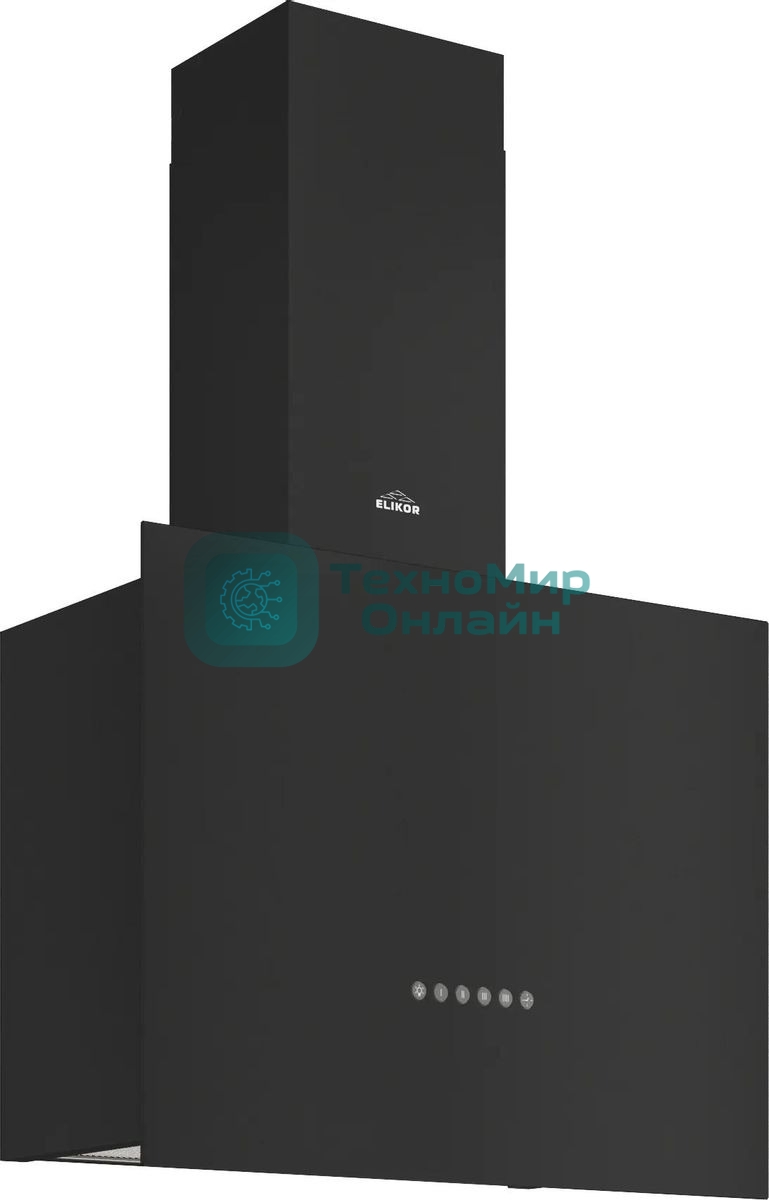Вытяжка каминная Elikor Метеорит 60П-700-Э4Д черный, 60 см, 700 куб. м/ч, 52 дБ