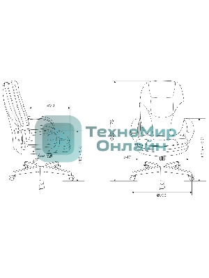 Кресло руководителя Бюрократ CH-868N Fabric черный Light-20, крестовина пластик