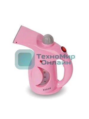 Отпариватель Kelli КL-316 розовый, 1650 Вт, 20 г/мин, 250 мл