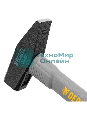 Молоток слесарный Denzel 800 г, кованый, фибергласовая рукоятка c TPR покрытием