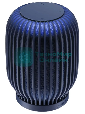 Умная колонка Sber SberBoom, 40Вт, стандартная, 1 динамик, Мультирум, Стереопара, Wi-Fi, Bluetooth 5.0, Салют, синий