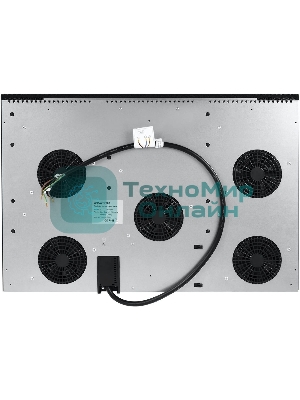 Индукционная варочная панель Maunfeld EVI.775-FL2-BK, конфорок: 5 шт., стеклокерамика, независимая, черный