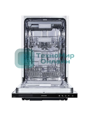 Встраиваемая посудомоечная машина Maunfeld MLP-08IM, черный, 44.8 см, 10 компл., 47 дБ, класс A++