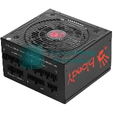 Блок питания Bloody BD-PS750G, 750Вт, 80 PLUS Gold, 120мм, модульный, черный