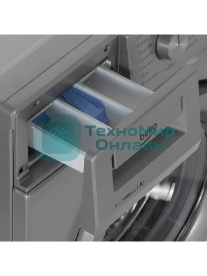 Стиральная машина Beko WRE 65P1 BSS серебристый, загрузка фронтальная 6 кг, 1000 об/мин., класс: А