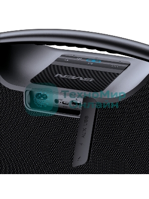 Портативная акустическая система SVEN PS-990, черный, 2.0, 2x90 Вт (RMS), IPx7, TWS, Bluetooth, USB, аккумулятор