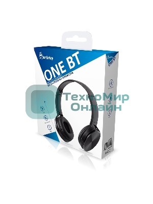 Беспроводные/проводные наушники Smartbuy One SBH921 черный, полноразмерные, Bluetooth + Jack 3.5 мм, складная конструкция, до 8 ч