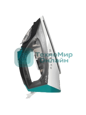 Утюг BRAYER BR4008 серый/зеленый, 2400 Вт, 25 г/мин, 140 г/мин, 330 мл