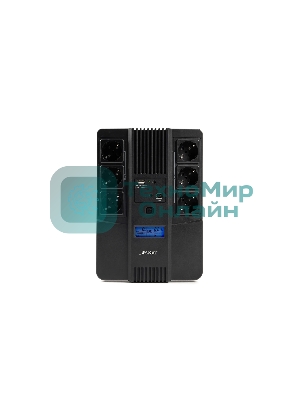 Источник бесперебойного питания Бастион SKAT-UPS 800-AID-IN-1x9 220В 480Вт дисплей 1АКБ 9А·ч внутр. меандр. (8935)