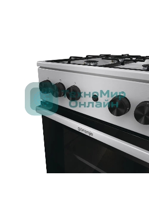 Плита газовая Gorenje GGI5A21XJ серебристый, конфорок 4 газовых, духовка 61 л, 50 см x 85 см x 59.4 см