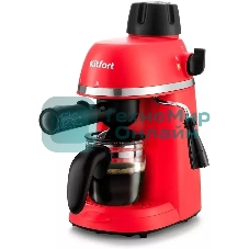 Кофеварка капельная Kitfort КТ-760-1 красный/черный, молотый кофе, 240мл, 800Вт, 3,5 бар