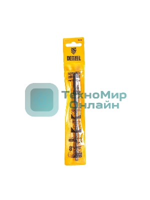 Бур по бетону Denzel двойная спираль, Cobalt W-tip, 6x160 мм, SDS PLUS