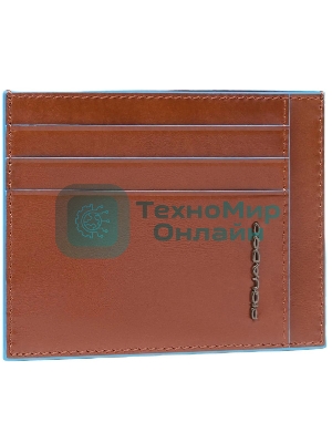 Картхолдер Piquadro Blue Square PP2762B2R/M каштановый, натуральная кожа