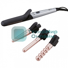 Мультистайлер BQ HST8030 серебристый/черный, 25 мм, 200 °C, 3 режима