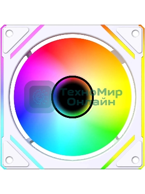 Вентилятор для корпуса Bloody BD-CF120ARGB2 LCD ARGB белый, 120 мм, 1600 об/мин, 26 дБ, 4 pin