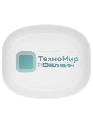 Наушники TWS Tecno Buds 4 белый, вкладыши, Bluetooth, до 6 ч