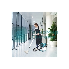 Строительный пылесос Makita DVC150LZ гибридное, белый, 320 Вт, уборка сухая/влажная, пылесборник мешок/контейнер, 15 л