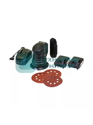 Эксцентриковая шлифовальная машина аккумуляторная KLPRO KLEZ18-20 (18В, Li-ion-2шт, 2.0А·ч, ЗУ 2,4А)