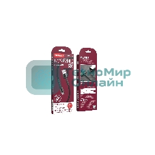 Кабель Smartbuy S26 MicroUSB черный.,3 А,QC,нейл.,1м