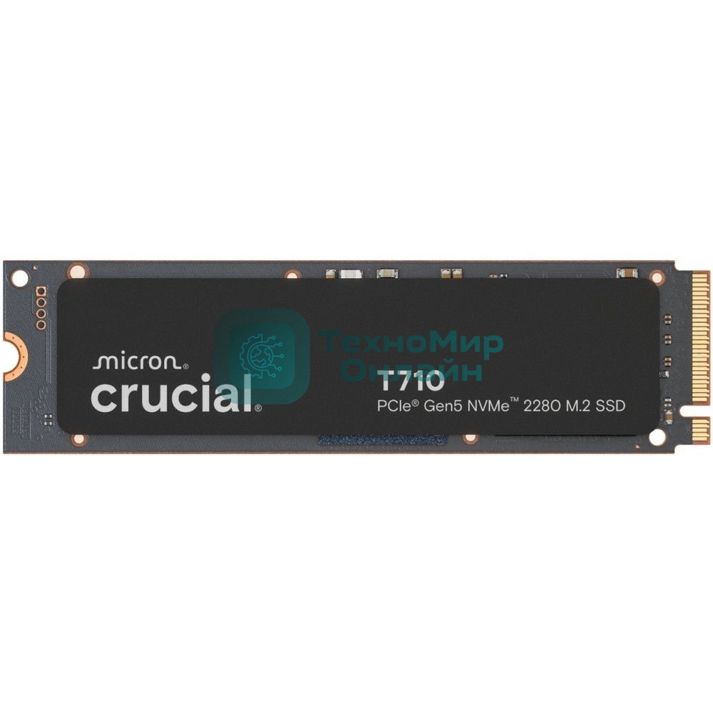 Накопитель SSD Crucial T710 1Tb PCIe Gen5 NVMe 2280 M.2 SSD CT1000T710SSD8
