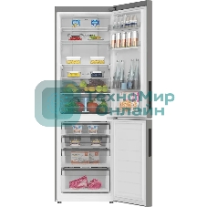 Холодильник Haier C2F619CFU1 серебристый двухкамерный 256/108л морозилка снизу, No Frost