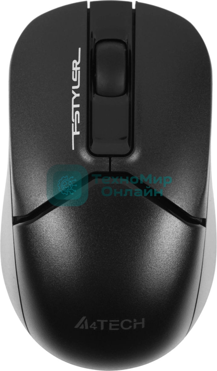 Мышь беспроводная A4Tech Fstyler FB12 черный, 1200 dpi, радиоканал, Bluetooth, USB, кнопки - 3