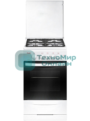 Плита газовая Gefest CG 50M04 K73 белый, конфорок 4 шт, духовка 42 л, 50 см x 85 см x 57 см