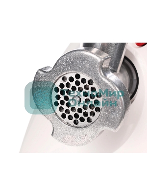 Мясорубка электрическая Аксион М31.04 белый, 1500 Вт, 1.7 кг/мин, реверс, защита от перегрузки, насадки - 4