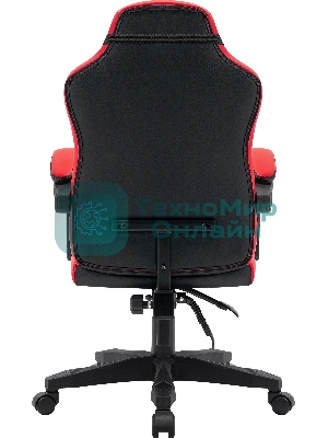 Кресло Defender MERCURY BLACK/RED черный/красный, экокожа