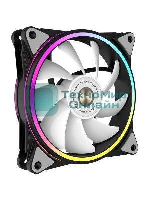 Вентилятор для корпуса Alseye HALO PRO B-P черный, 120 мм, 2100 об/мин, 26 дБ, 4 pin