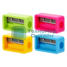 Точилка для карандашей ручная Deli EH556, 1 отверстие, пластик, ассорти