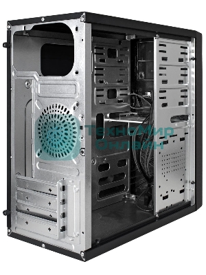 Компьютерный корпус Minitower ExeGate BA-203U-UNS450 (mATX, БП UNS450 с вент. 12см, 3хUSB+1хUSB 3.0, аудио, черный)