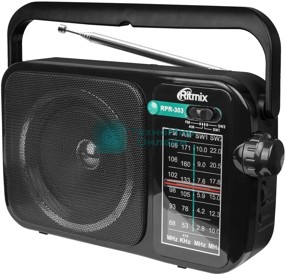 Радиоприемник Ritmix RPR-303, черный