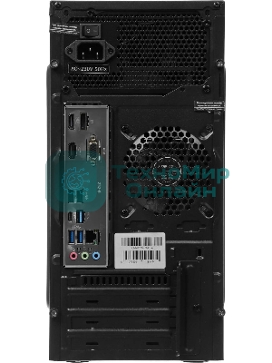 Компьютер Amur Нарвал B7I21 MT i3 12100 (3.3) 16Gb SSD 256Gb UHDG 730 FreeDOS GbitEth 400W мышь клавиатура черный (RUS) (2147002)