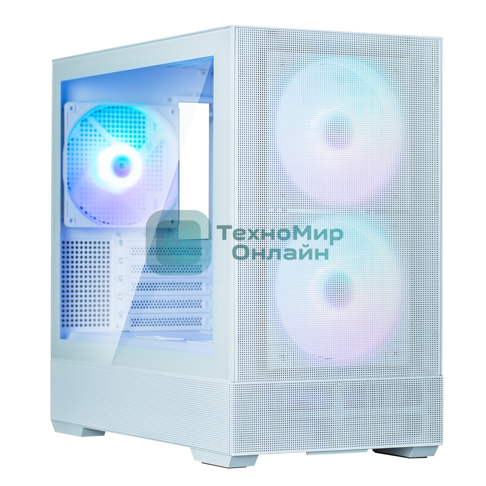 Компьютерный корпус ZALMAN P30 AIR, MATX, белый, WINDOW, 2xCombo (3.5'' or 2.5''), 3x2.5