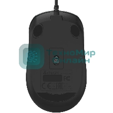 Мышь проводная A4Tech Fstyler FM26S серый/черный, 1600 dpi, USB, кнопки - 4