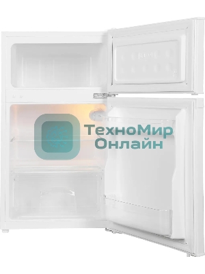 Холодильник Hyundai CT10021H белый двухкамерный 60/25л морозилка сверху