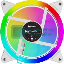 Вентилятор для корпуса Bloody BD-CF120ARGb4 ARGb белый, 120 мм, 1600 об/мин, 26 дБ, 4 pin