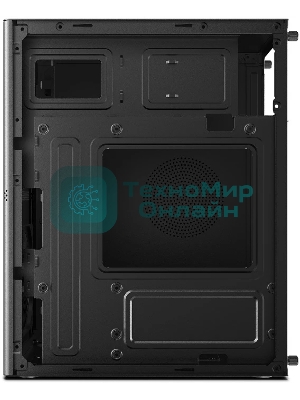 Компьютерный корпус CBR mATX Minitower V867, без БП, 1хUSB 3.0, 2хUSB 2.0, HD Audio+Mic, Rainbow Fan, Black PCC-MATX-V867-WPSU