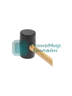 Киянка резиновая Kranz KR-12-8144 680 г, черная резина, деревянная рукоятка