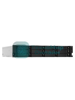 Сетевое хранилище без дисков SMB QNAP TS-1232PXU-RP-4G 12-Bay quad-core 64-bit AL324 1.7 GHz rackmount NAS with 250W redundant PSU, 4Gb DDR4 UDIMM RAM (max 1x16GB), SATA 6Gb/s, 2x 10GbE SFP+ LAN, 2x2.5 GbE LAN, 1x PCIe Gen2 x2 slot. W/o RAIL-B02