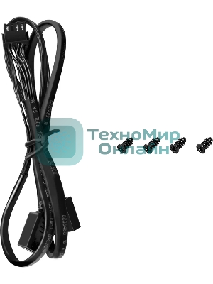 Вентилятор для корпуса DEEPCOOL FD12 черный, 120 мм, 2050 об/мин, 26.9 дБ, 4 pin