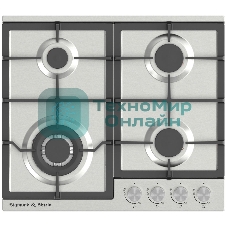 Газовая варочная панель Zigmund & Shtain G 14.6 S независимая, нержавеющая сталь