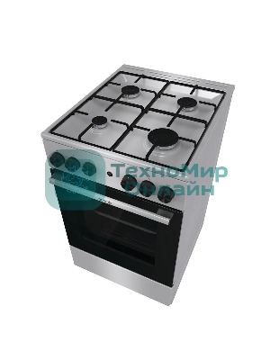 Плита газовая Gorenje GGI5A21XJ серебристый, конфорок 4 газовых, духовка 61 л, 50 см x 85 см x 59.4 см