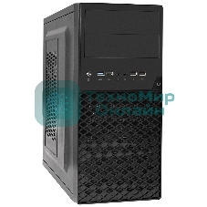Компьютерный корпус Minitower ExeGate BA-203U-UNS450 (mATX, БП UNS450 с вент. 12см, 3хUSB+1хUSB 3.0, аудио, черный)
